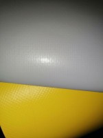 Тентовая ткань с ПВХ покрытием (450гр/м.кв; 2,5м; Серая/желтая)