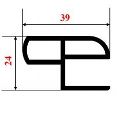 Боковой 12 мм профиль для стрингера Z-типа 12 мм 1 метр