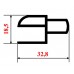Боковой z-профиль 9 мм для стрингера 1 метр